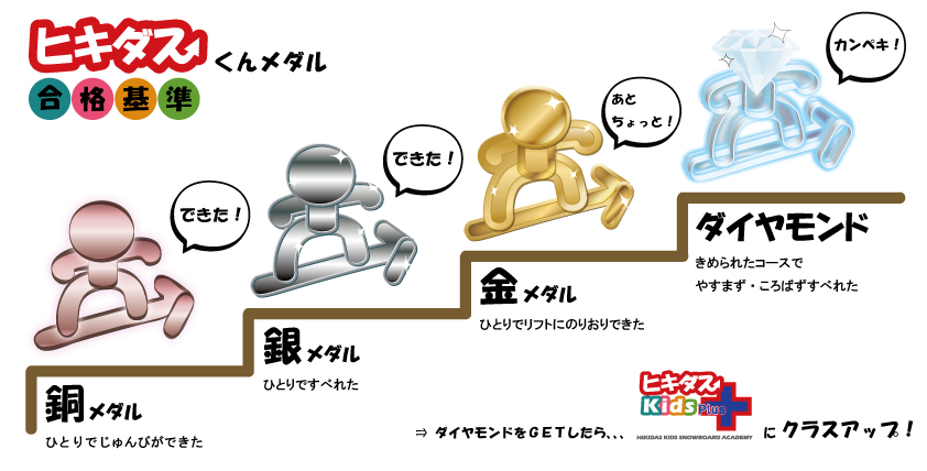 ヒキダスメダル合格基準 ヒキダスメダル合格基準